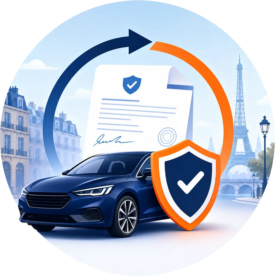 Illustration changement d'assurance auto Loi Hamon